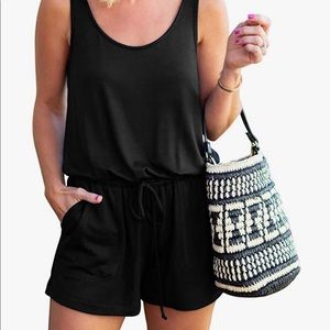Black Lounge Romper